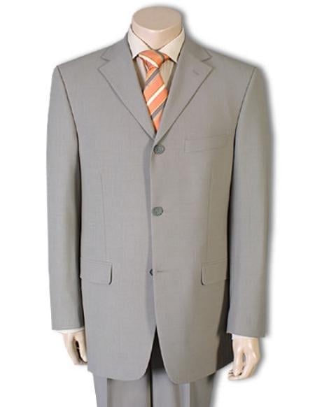 Cheap Priced Men's Dress Suit For Sale Tan - Beige Feel Rayon Viscose (SUPER 120) 2 Button Style - mensusa