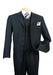 Classic Long Solid Black Fashion Zoot Suit - mensusa