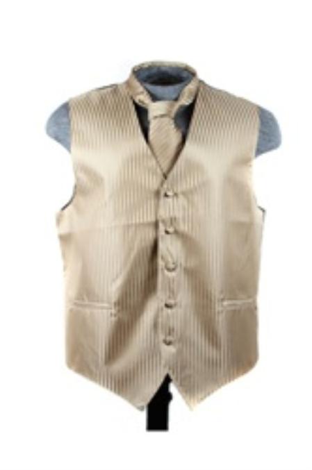 Mocha Soft Exterior and Interior Dress Tuxedo Wedding Vest - Men's Neck Ties - Mens Dress Tie - Trendy Mens Ties