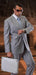 Cut Style Jacket & Pants CLASSIC SLIM FIT 2 PIECE 2 BUTTON Light GRAY Men's SUIT Pick Stitched 100% Super 150'S mensusa