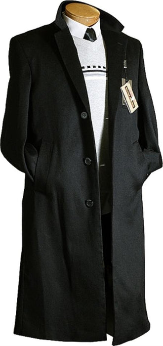 Mens Topcoat Mens Overcoat Men's Dress Coat Long Wool Winter Dress Knee length Coat Men's Black Long Style Wool / Overcoat