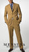 Dark Camel ~ Khaki/Bronze ~ Camel/Tan 3 buttons Super 150's Poly-Rayon premier quality italian mensusa