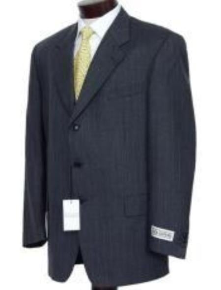 Dark Charcoal Multi Pinstripe Business Cheap Priced Business Suits Clearance Sale Super 120's Wool Available in 2 or 3 Buttons Style Regular Classic Cut non back vent coat style c - mensusa