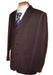 Dark CoCo Brown Men's Discount Dress Available In 2 Or Three ~ 3 Buttons Style Regular Classic Cut Cheap Priced Business Suits Clearance Sale For Men - mensusa