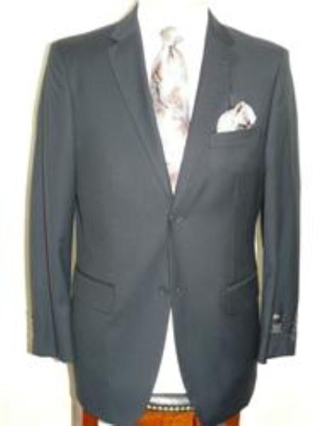 Dark Navy Blue Extra Fine Poly-Rayon Summer Light Weight Fabric Cheap Priced Business Suits Clearance Sale mensusa