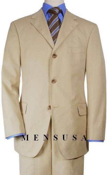 Extra Long Tan ~ Beige/Beige Suits XL Available in 2 Button Style Only for tall men Vented mensusa