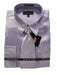 Fashion Cheap Priced Sale Men's New Lavender Satin Dress Shirt Combinations Set Tie Combo Shirts Men's Dress Shirt mensusa