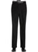 Flat Front Regular Rise Black Slacks mensusa