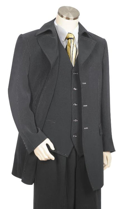 Grey Men's Three Button Suit