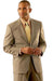 Groomsmen Suits Coffee Tan ~ Beige/ Men's 2 Button Super Double Side Vent 2 Piece Suits - Two piece Business suits - mensusa