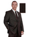 Groomsmen Suits Men's Brown Pinstripe 140 s Business Suits mensusa