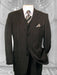 JP56 BLACK W/ WHITE PINSTRIPE EXTRA FINE SUPER 120'S Cheap Priced Business Suits Clearance Sale Available In 2 Or 3 Buttons Style Regular Classic Cut mensusa