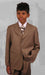 Kids B100 Camel ~ Boy's Dress Suit Hand Made Perfect for toddler Suit wedding attire outfits mensusa