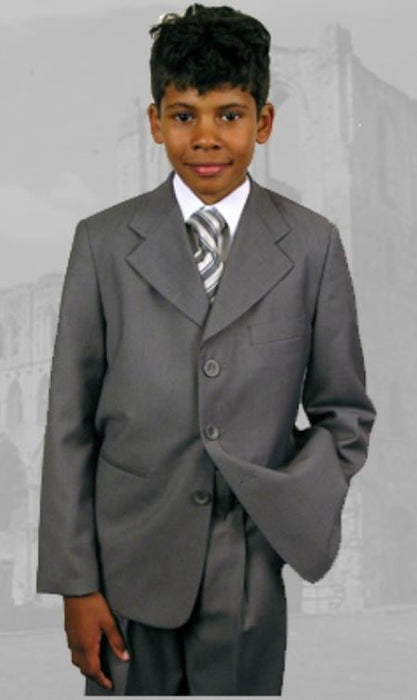 Kids B100 Gray Boy's Dress Suit Hand Made Perfect for toddler Suit wedding attire outfits mensusa