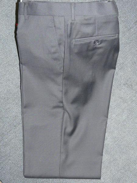 Light Grey , SUPER 140'S Solid ~ Plain FRONT PANTS - Cheap Priced Dress Slacks For Men On Sale mensusa