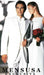 Light Weight White Men's Tuxedo 2 or 3 Buttons Vested + Tuxedo Shirt & Bow Tie Package mensusa