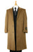 Long Winter Dress Knee length Coat Men's Dress Coat Luxurious soft Men's Overcoat finest Cashmere Blend &amp Full Length Dark Camel ~ Khaki Long Men's Dress Topcoat - Winter coat mensusa