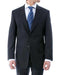 Luxurious High Quality Dark Navy Blue Pinstripe Light Weight Double Vented Ultra Smooth Fabric mensusa