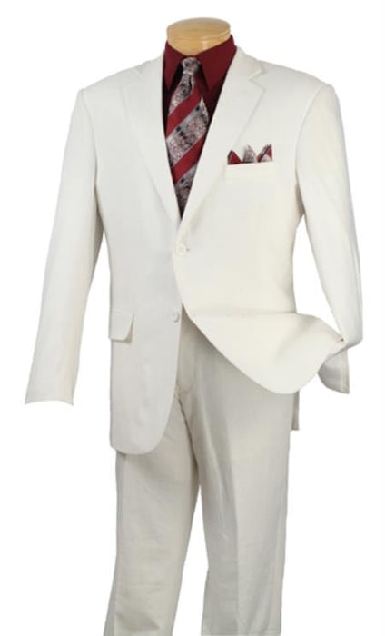 Men's 2 Button Suits White