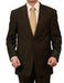 Men's 2 Button Front Closure Peak Lapel Satin Trim Pic Stitch Suit Black mensusa