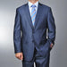 Men's 2 Button Metallic Shiny Ocean Blue Slim Suit 2 Piece Suits - Two piece Business suits Suit mensusa