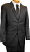 Men's 2 Button Slim Cut Black Pinstripe Conservative Pattern Suit Black Mini Stripe Tapered Cut mensusa