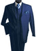 Men's 3 Piece Dark Navy Blue Suit For Men Three Piece Vested Suit mensusa