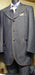 Men's 3 Piece Denim Cotton Fabric Suit Blue mensusa