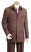 Men's 5 Button Fashion Brown Zoot Suit mensusa