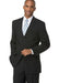 Men's Black 3 Button Polyester affordable Cheap Priced Business Three buttons Suits Clearance Sale online sale mensusa