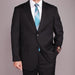 Men's Black Pinstripe 2-button 2 Piece Suits - Two piece Business suits Suit mensusa