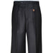 Men's Black Single-pleat Dress Pants Unhemmed Unfinished Bottom mensusa