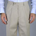 Men's Bone Single Pleat Pants unhemmed unfinished bottom mensusa