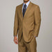 Men's Camel ~ Khaki 2-button 2 Piece Suits - Two piece Business suits Suit mensusa