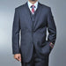 Men's Charcoal Grey 2-button Vested 2 Piece Suits - Two piece Business suits Suit mensusa