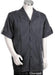 Men's Charcoal Tone Button Closure Short Sleeve Suit mensusa