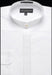 Men's Collarless Embroidered Mandarin Banded Collar Preacher Round Style white Men's Dress Shirt mensusa