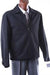 Men's DRESS COATBLACK ZIPPERED SHORT WINTER JACKET mensusa