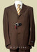 Men's Dark Brown Super 140's SHIRT, TIE & HANKI Available in 2 or Three ~ 3 Buttons Style Regular Classic Cut mensusa