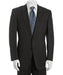 Men's Dark Grey 2-Button Suit with Single Pleated Trousers mensusa