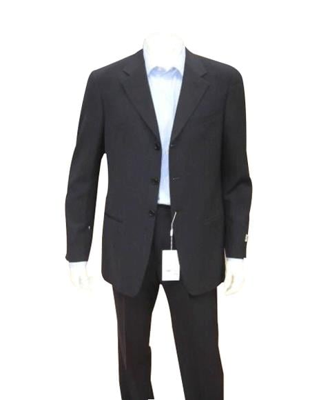 Men's Dark Navy Blue Suit For Men Men's Discount Cheap Priced Business Suits Clearance Sale For Me - mensusa