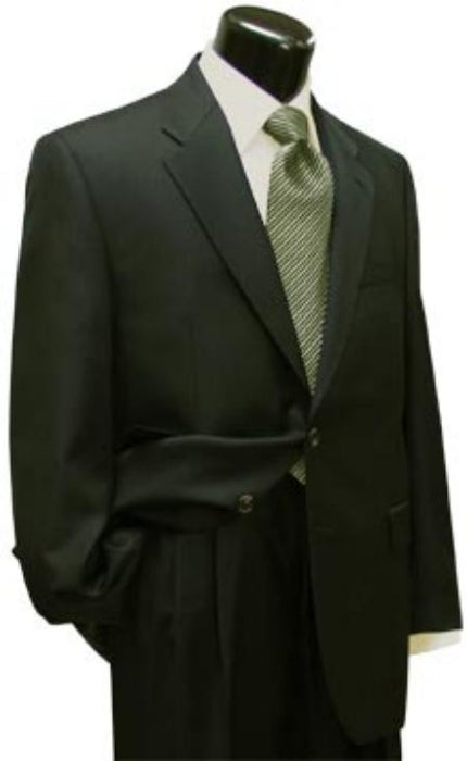 Men's Dark Olive Green (Hunter) 2 Button Business - Wedding 2 piece Side Vented 2 Piece Suits For Men Side Vented Jacket - mensusa