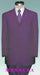 Men's Deep Joker PURPLE DRESS SUIT 2 Button SUITS mensusa