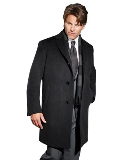 Men's Dress Coat 90% Wool Sports Coat Charcoal Men's Overcoat Winter Men's Topcoat Sale mensusa