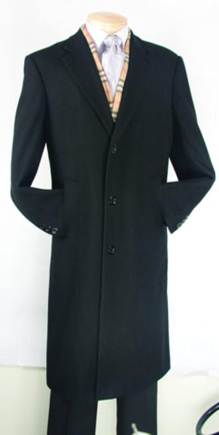 Men's Dress Coat Black Fully Lined Wool Blend Top Coat Men's Overcoat Winter Men's Topcoat Sale mensusa