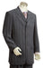 Men's Fashion 3 Piece Vested Charcoal Zoot Suit mensusa