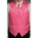 Men's Fuchsia ~ fuschia ~ hot Pink Tuxedo Microfiber Dress Tuxedo Wedding Vest ~ Waistcoat ~ Waist coat mensusa