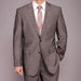 Men's Gray patterned 2-button Suit - Dress Suit For Men 2 Piece Suits - Two piece Business suits Suit mensusa