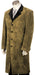 Men's High Fashionable 4 Button Long Zoot Suit Taupe mensusa