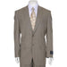 Men's Light Beige ~ Tan ~ Taupe Stripe ~ Pinstripe 2-Button Cheap Priced Business Suits Clearance Sale mensusa